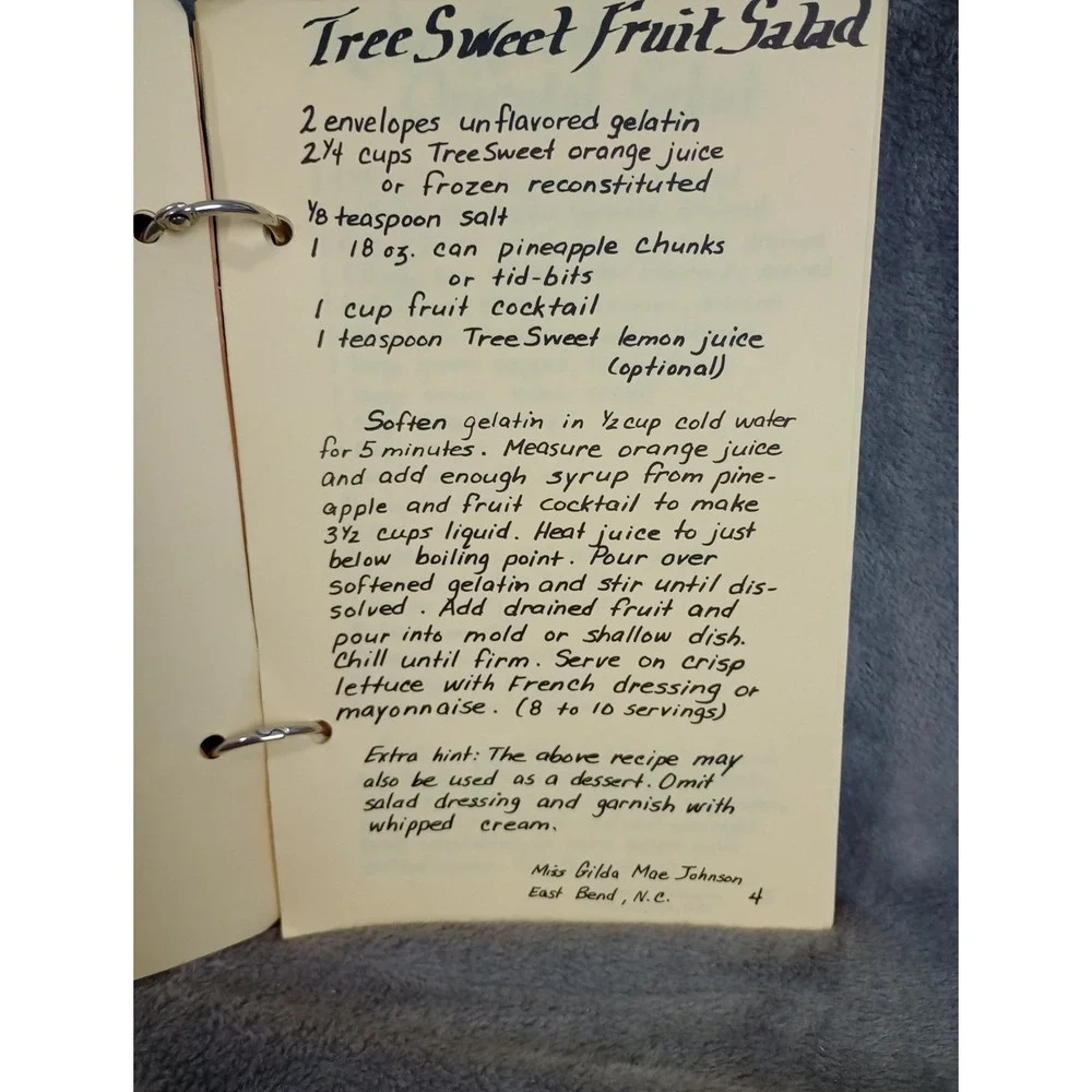 Local Family‎ Handmade Cookbook Johnson Gomez Family Winston-Salem East Bend, NC